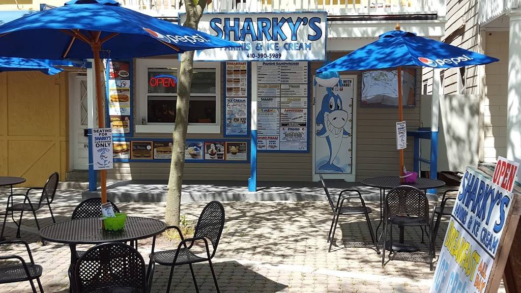 Sharkys Paninis & Ice Cream | restaurant | 12 Somerset St, Ocean City, MD 21842, USA | 4103905989 OR +1 410-390-5989
