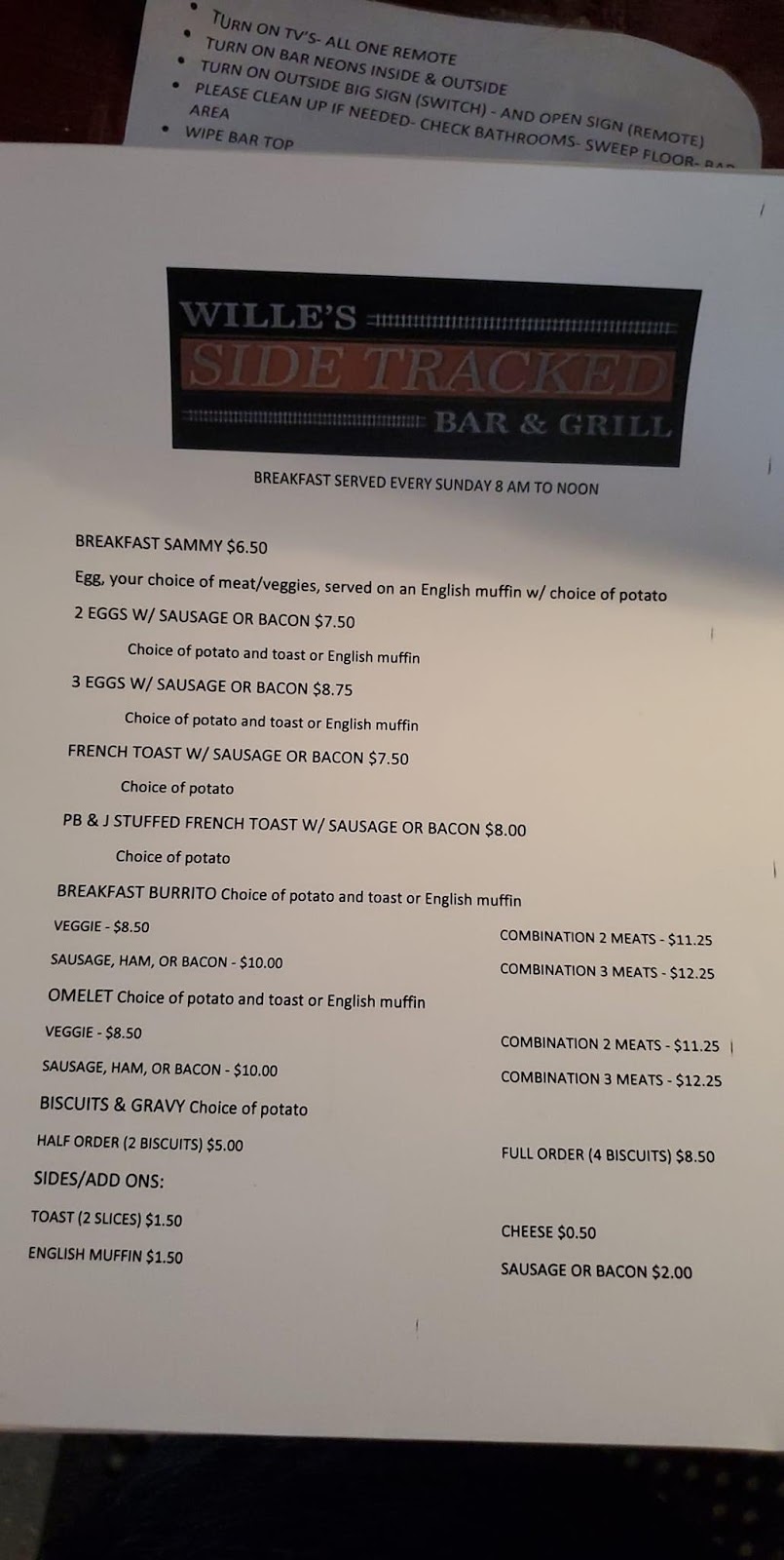 Willes SideTracked Bar & Grill | restaurant | W7135 WI-19, Watertown, WI 53094, USA | 9202453039 OR +1 920-245-3039