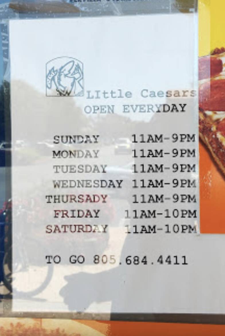 Little Caesars Pizza | meal takeaway | 1048 Casitas Pass Rd, Carpinteria, CA 93013, USA | 8056844411 OR +1 805-684-4411