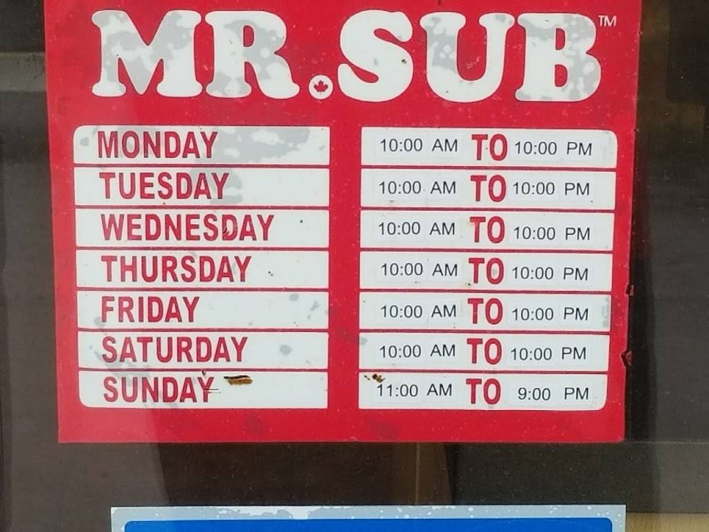 Mr.Sub | restaurant | 600 Doon Village Rd, Kitchener, ON N2P 1G6, Canada | 5198966866 OR +1 519-896-6866