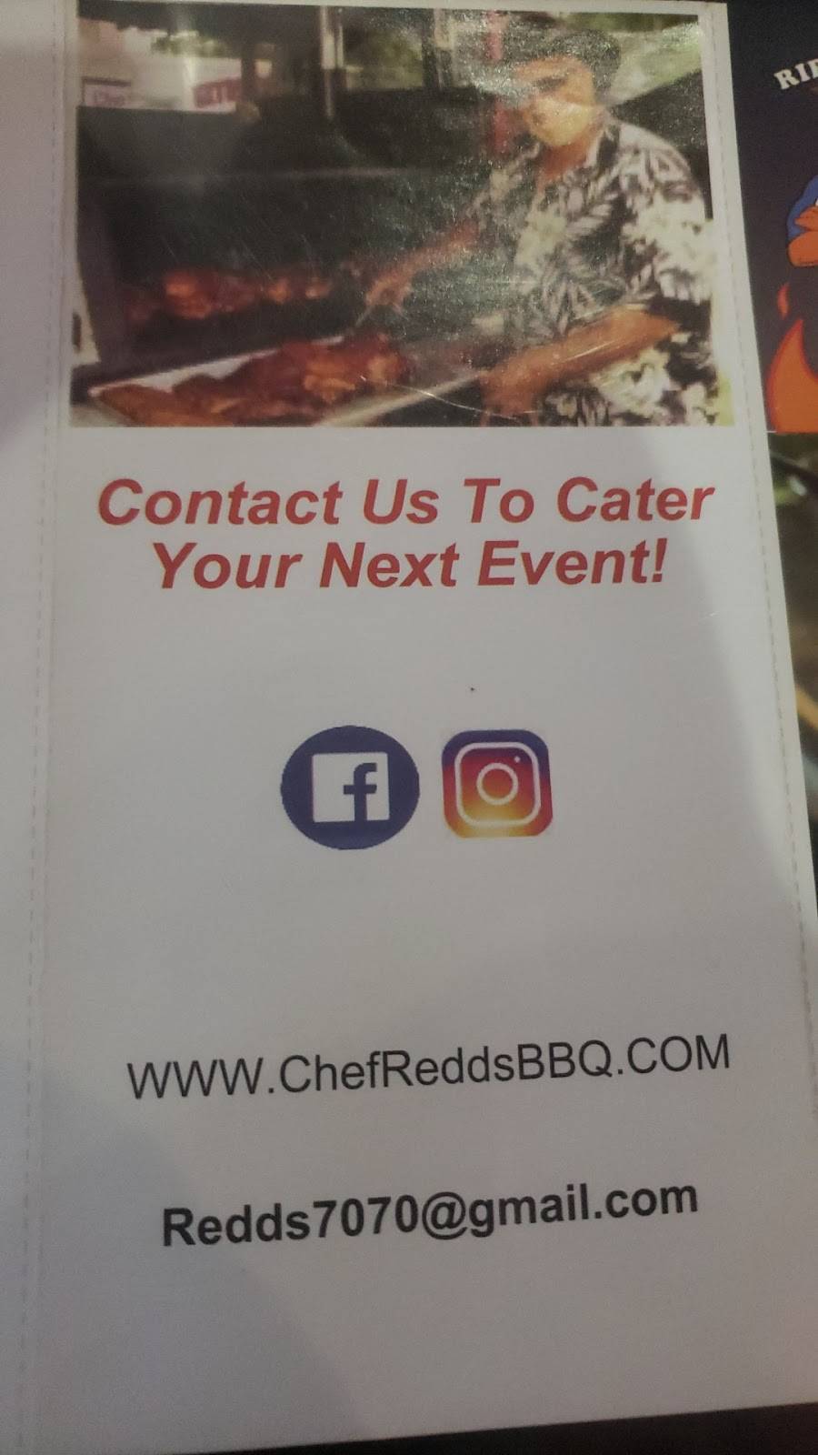 Chef Redds BBQ | restaurant | 1501 N Leg Rd, Augusta, GA 30909, USA | 7064962638 OR +1 706-496-2638