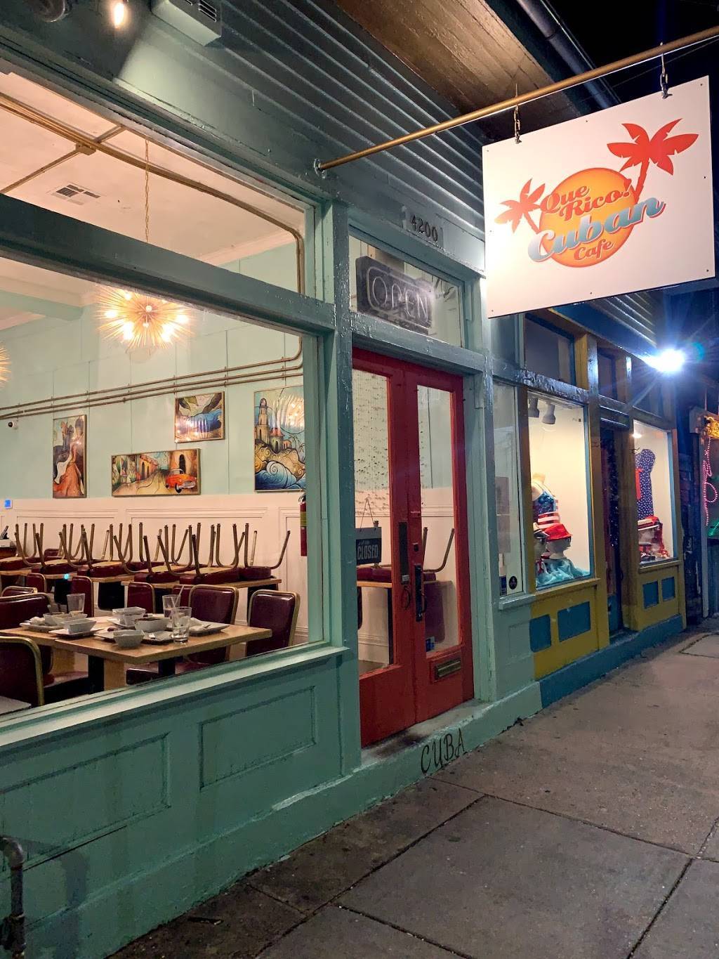 Que Rico! Cuban Cafe | restaurant | 4200 Magazine St, New Orleans, LA 70115, USA | 5048271398 OR +1 504-827-1398