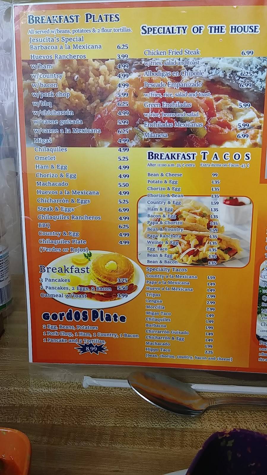 Jesucitas Cafe | restaurant | 809 Commercial Ave, San Antonio, TX 78211, USA | 2103364286 OR +1 210-336-4286