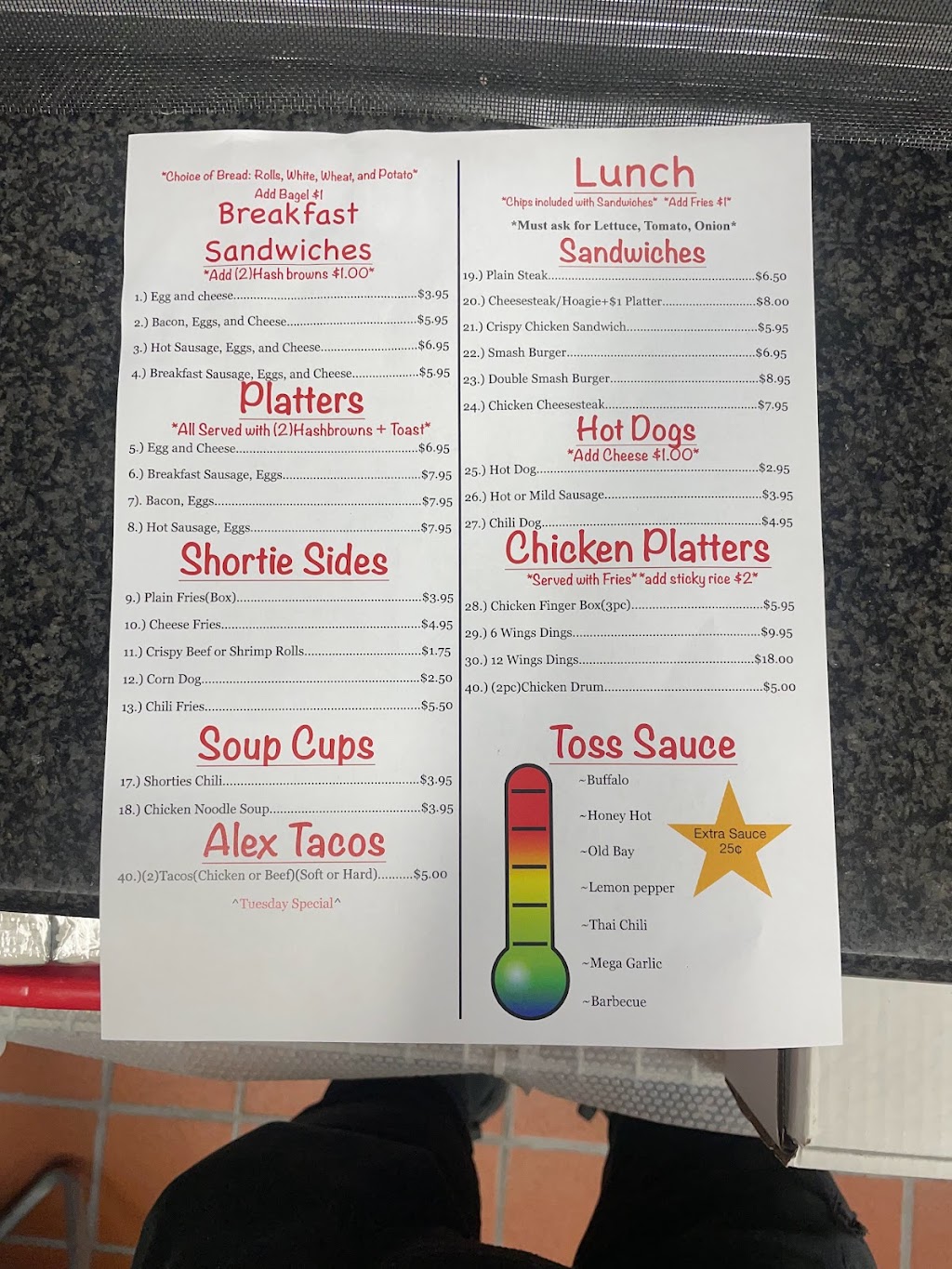 Alexs Shorties | restaurant | 515 E Chester Pike, Ridley Park, PA 19078, USA | 4844947423 OR +1 484-494-7423