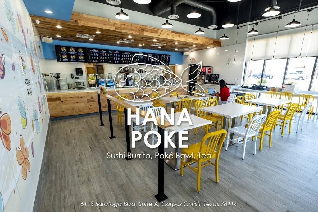 Hanaya Poke Southside (formerly named Hana Poke) | restaurant | 6113 Saratoga Blvd suite a, Corpus Christi, TX 78414, USA | 3619009698 OR +1 361-900-9698