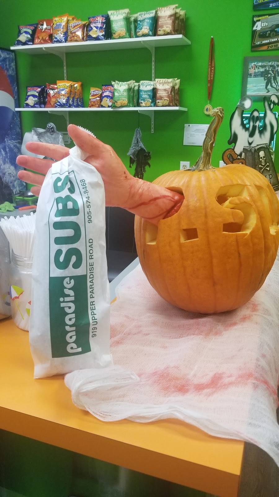 Paradise Subs | meal takeaway | 919 Upper Paradise Rd, Hamilton, ON L9B 2M9, Canada | 9055748468 OR +1 905-574-8468