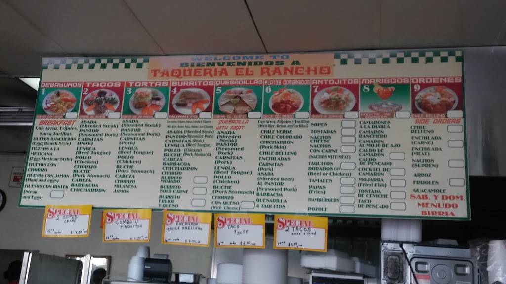 Taqueria El Rancho | meal delivery | 8040 Orangewood Ave, Stanton, CA 90680, USA | 7148938442 OR +1 714-893-8442