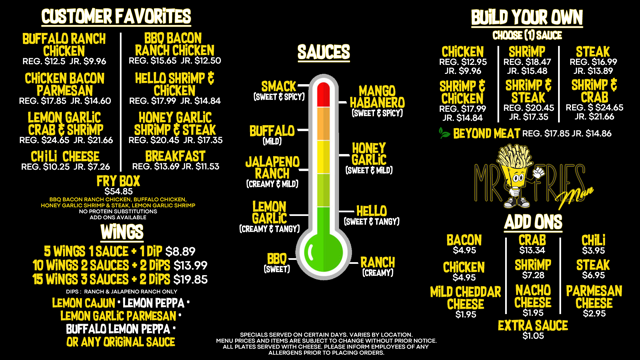 Mr. Fries Man Peoria | restaurant | 8272 W Lake Pleasant Pkwy #207, Peoria, AZ 85382, USA | 6232481733 OR +1 623-248-1733