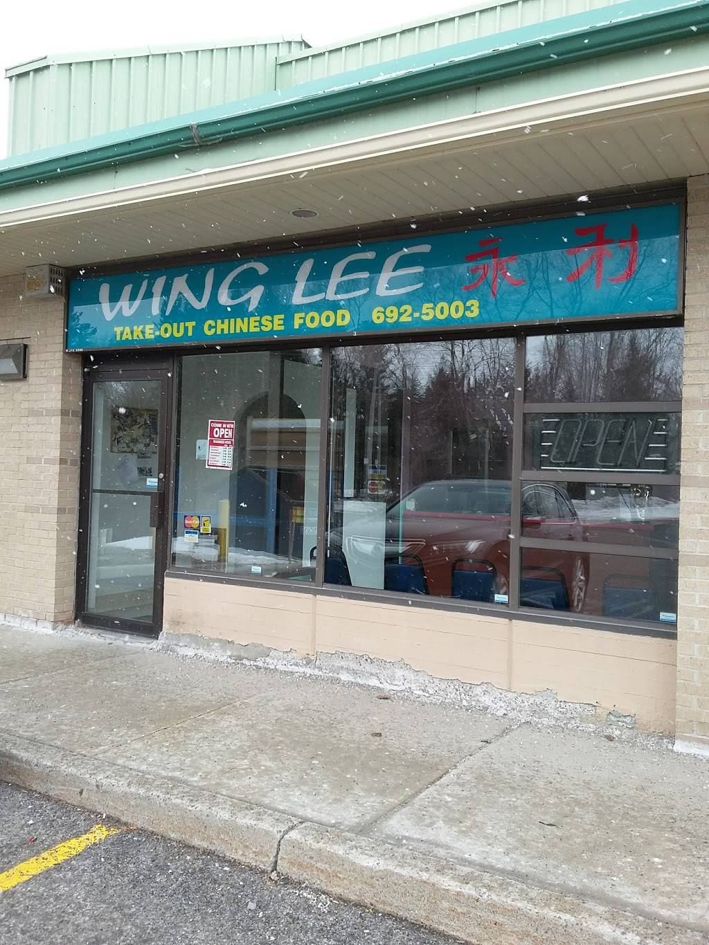 Wing Lee Take Out | restaurant | 990 River Rd, Manotick, ON K4M 1B9, Canada | 6136921989 OR +1 613-692-1989