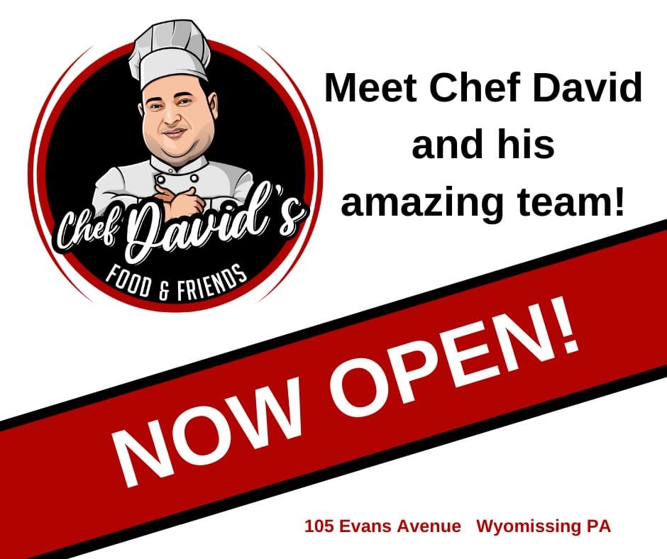 Chef David’s Food and Friends | restaurant | 105 Evans Ave, Wyomissing, PA 19610, USA | 6109276235 OR +1 610-927-6235