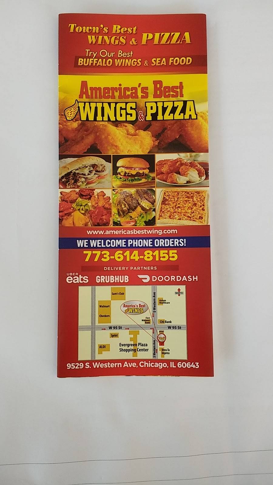 Americas Best wings & Pizza | restaurant | 9529 S Western Ave, Chicago, IL 60643, USA | 7736148155 OR +1 773-614-8155