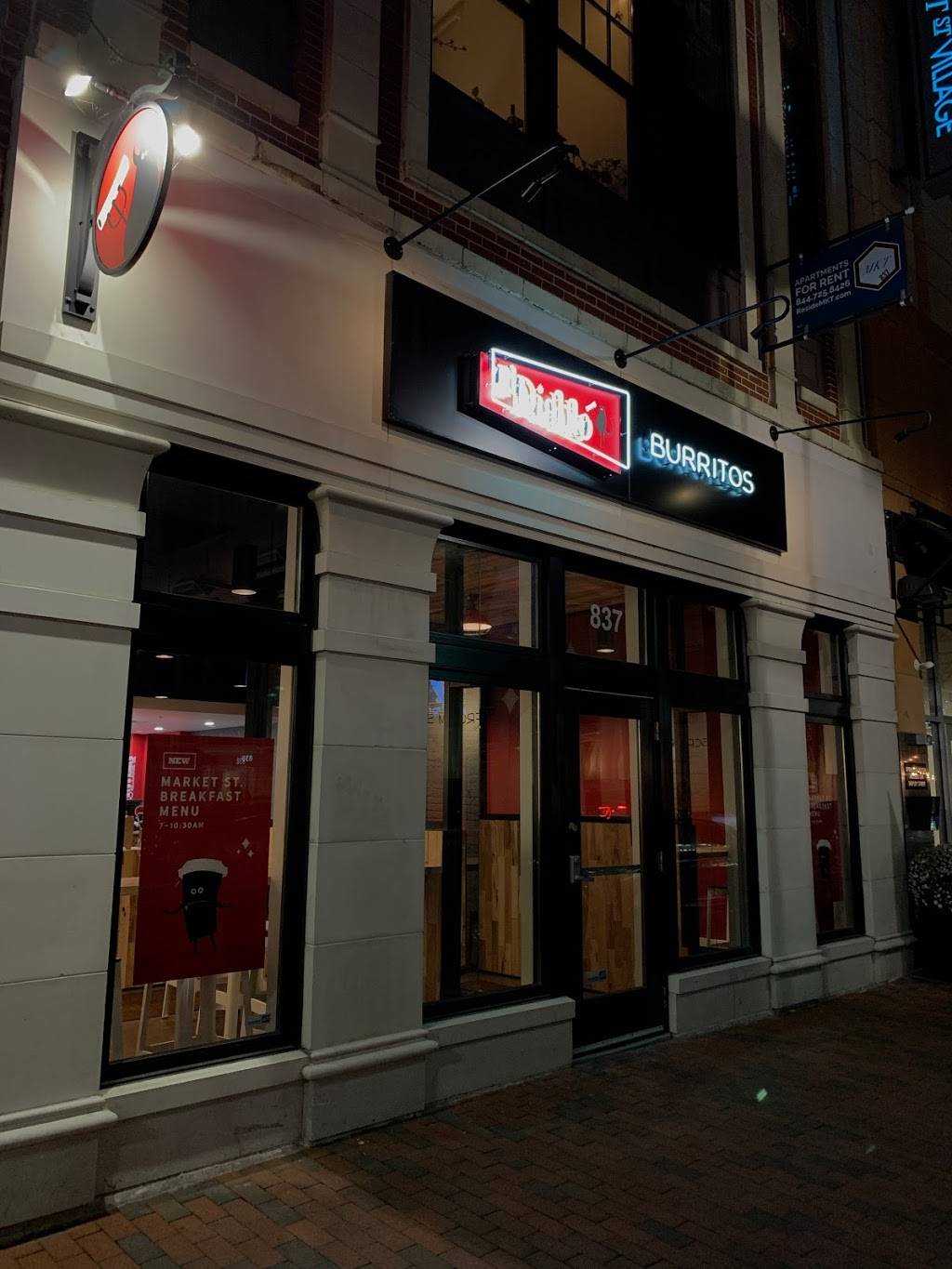 El Diablo Burritos | restaurant | 837 N Market St, Wilmington, DE 19801, USA | 3025610569 OR +1 302-561-0569