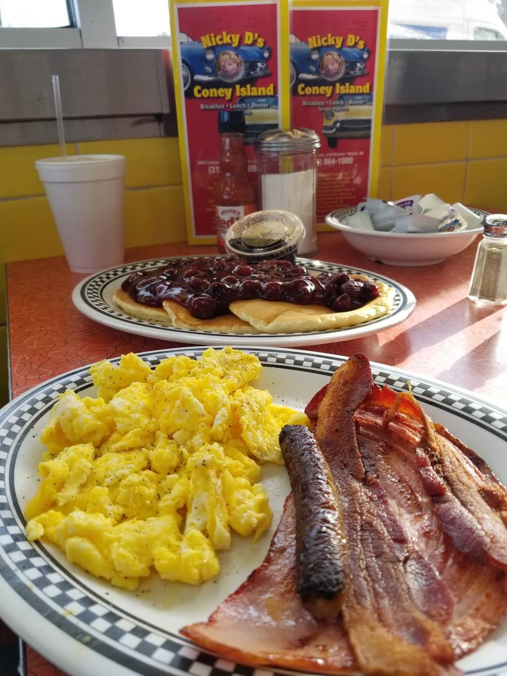 Nicky Ds Coney Island | restaurant | 16953 Livernois, Detroit, MI 48221, USA | 3138641000 OR +1 313-864-1000
