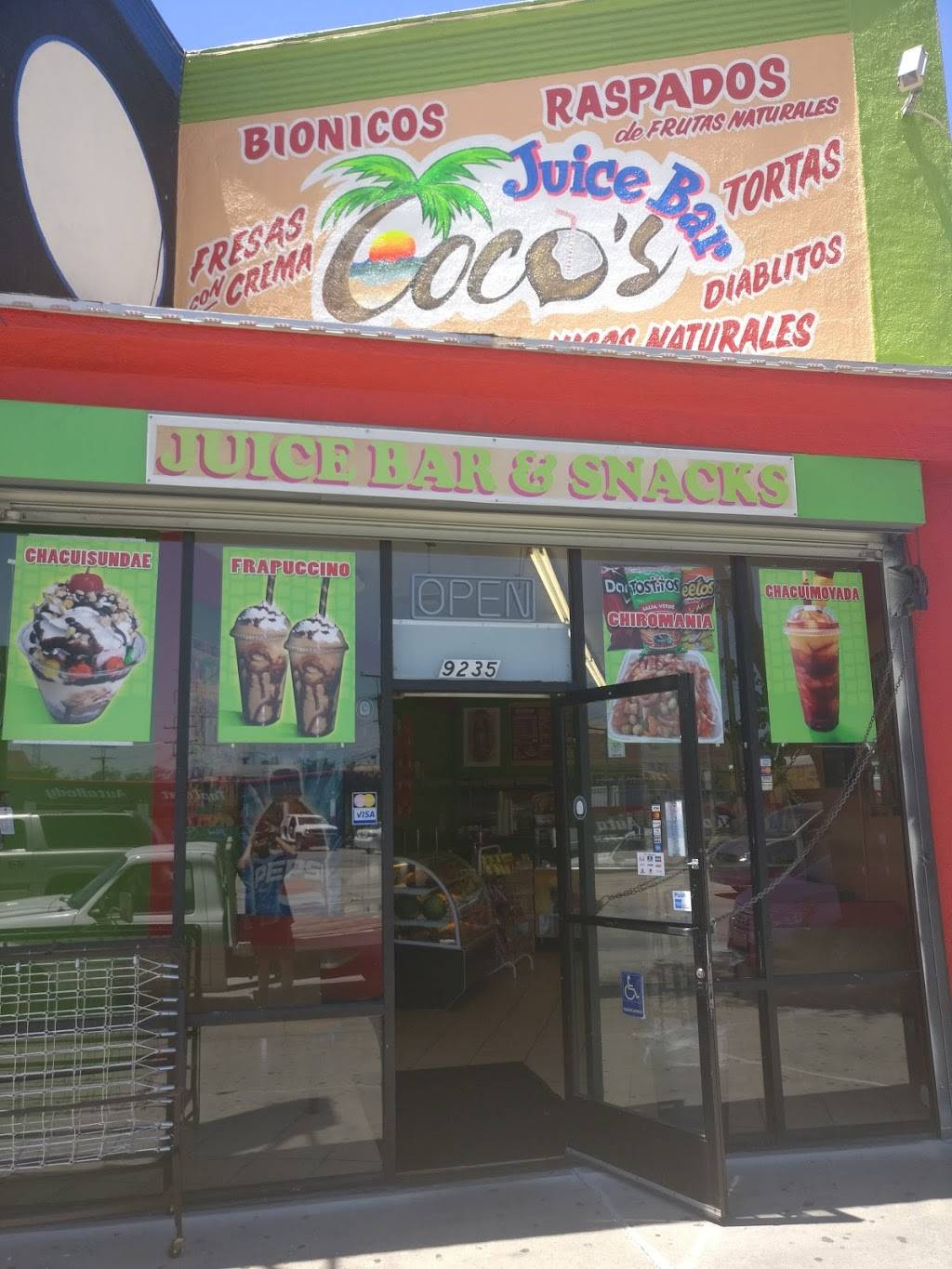Cocos Juice Bar | restaurant | 9235 Long Beach Blvd, South Gate, CA 90280, USA | 3234767580 OR +1 323-476-7580