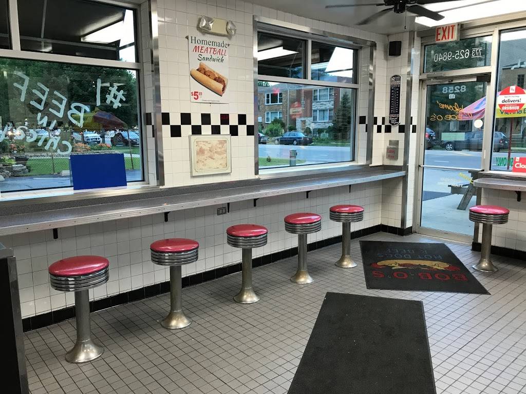 Bob-Os Hot Dogs | restaurant | 8258 W Irving Park Rd, Chicago, IL 60634, USA | 7736259840 OR +1 773-625-9840