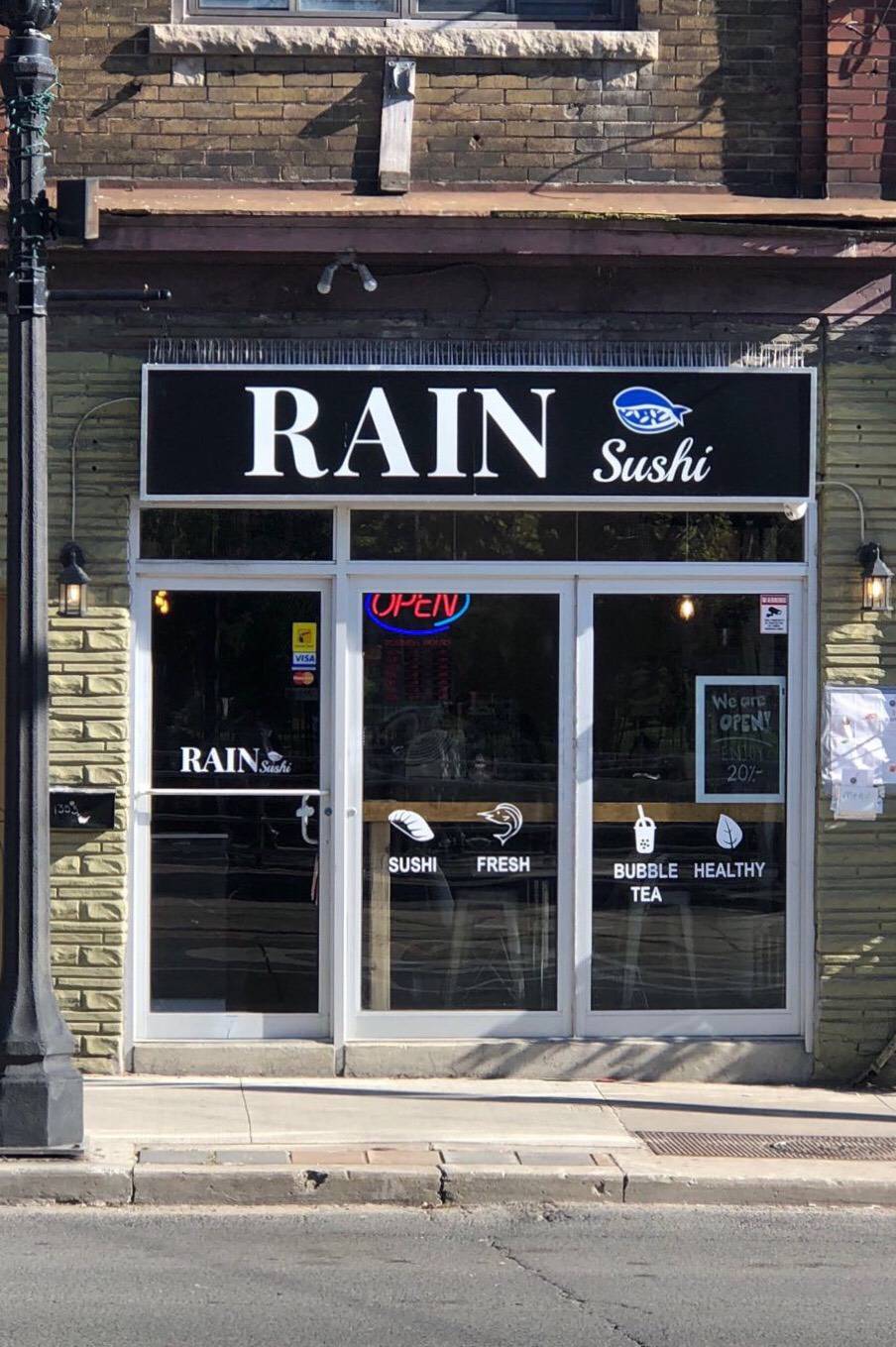 Rain Sushi | restaurant | 1353 St Clair Ave W, Toronto, ON M6E 1C5, Canada | 4166581388 OR +1 416-658-1388