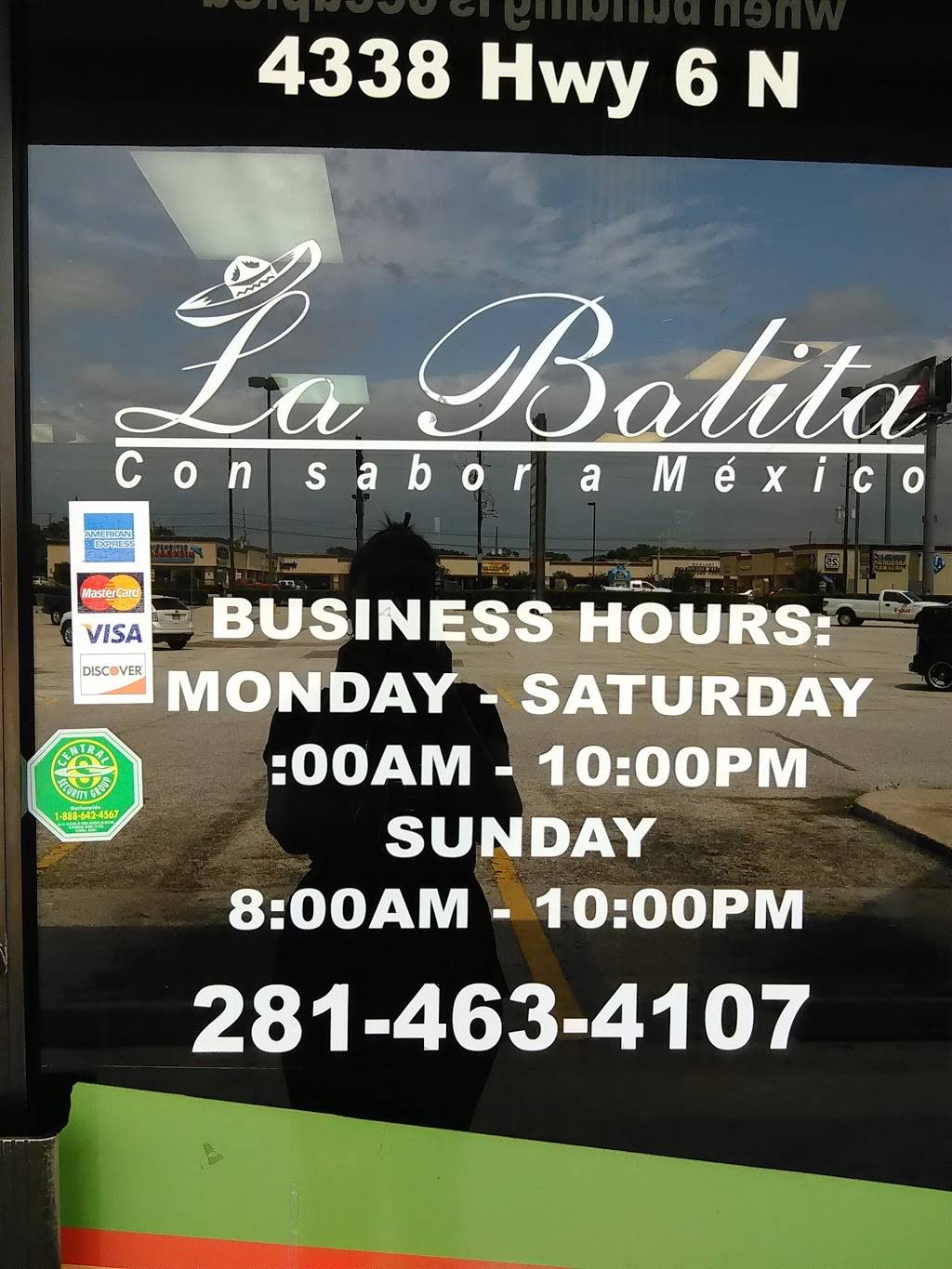 La Balita Con Sabor a Mexico | restaurant | 4338 hwy 6 suite B houston tx 77084, Houston, TX 77084, USA | 2814634107 OR +1 281-463-4107
