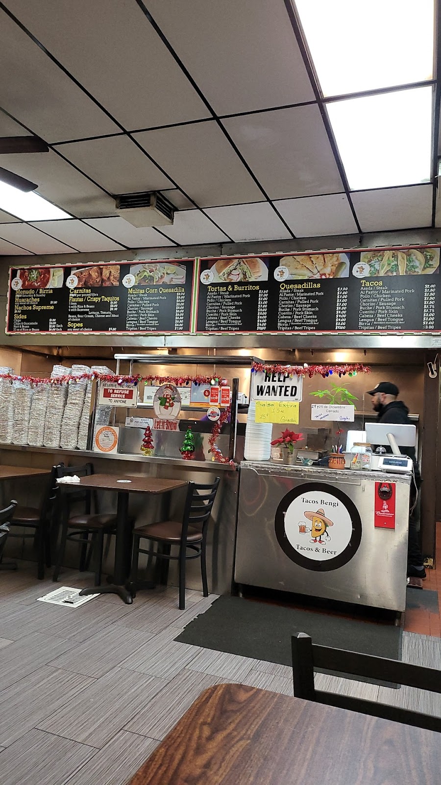 Tacos Bengi Tacos & Beer | restaurant | 30 E Orangethorpe Ave, Anaheim, CA 92801, USA | 7146311381 OR +1 714-631-1381