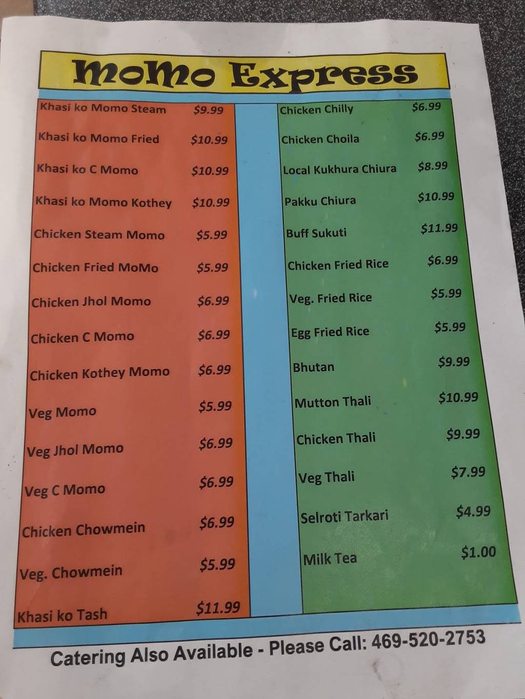 MoMo Express | restaurant | 3000 N Belt Line Rd, Irving, TX 75062, USA | 4695202753 OR +1 469-520-2753