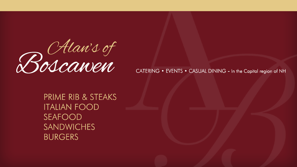 Alans of Boscawen | restaurant | 133 N Main St, Boscawen, NH 03303, USA | 6037536631 OR +1 603-753-6631