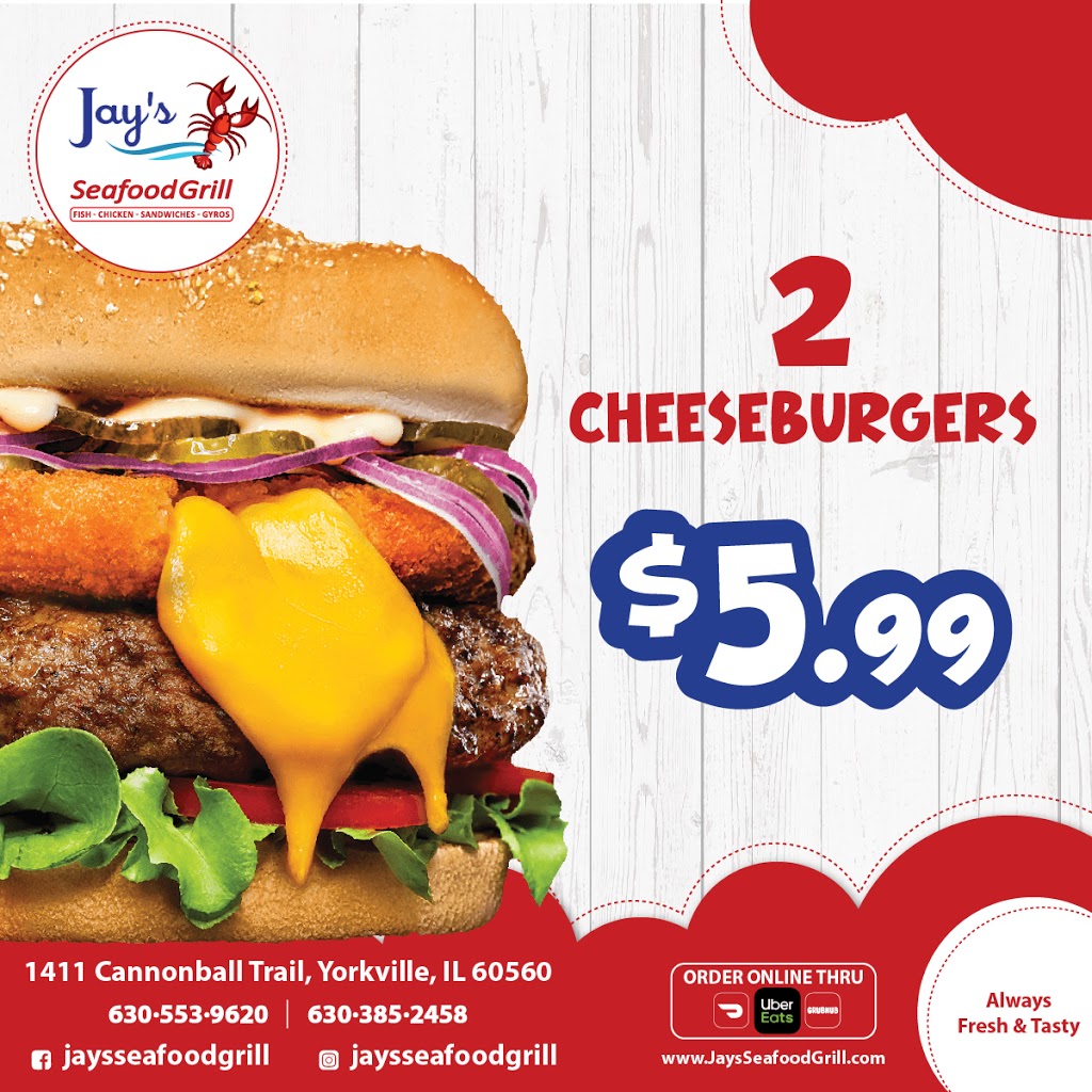 Jays Seafood Grill | restaurant | 1411 Cannonball Trail, Yorkville, IL 60560, USA | 6305539620 OR +1 630-553-9620