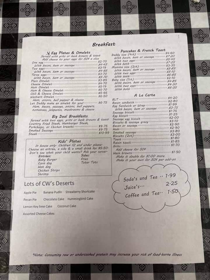 CWS Family Restaurant | restaurant | 2330 E Pass Rd, Gulfport, MS 39507, USA | 2282067824 OR +1 228-206-7824