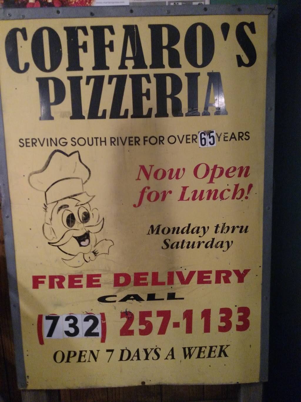 Coffaros Pizza | restaurant | 58 Obert St B, South River, NJ 08882, USA | 7322571133 OR +1 732-257-1133