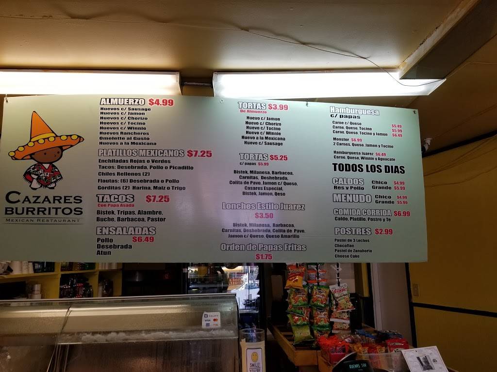 Cazares Burritos | restaurant | 6211 Airport Rd, El Paso, TX 79925, USA | 9157792144 OR +1 915-779-2144