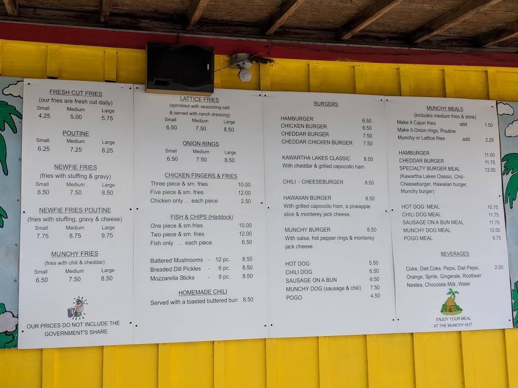 The Munchy Hut | restaurant | 308 Colborne E, Lindsay, ON K9V 4R1, Canada | 7053280999 OR +1 705-328-0999