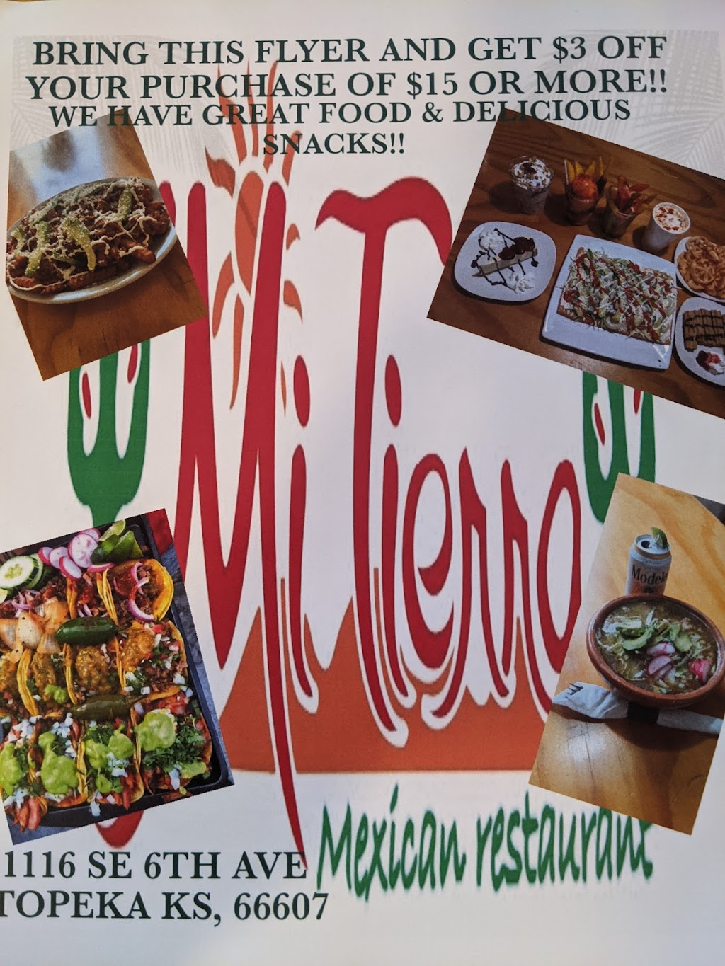 Restaurante Mi Tierra | restaurant | 1116 SE 6th Ave Suite A, Topeka, KS 66607, USA | 7852159729 OR +1 785-215-9729