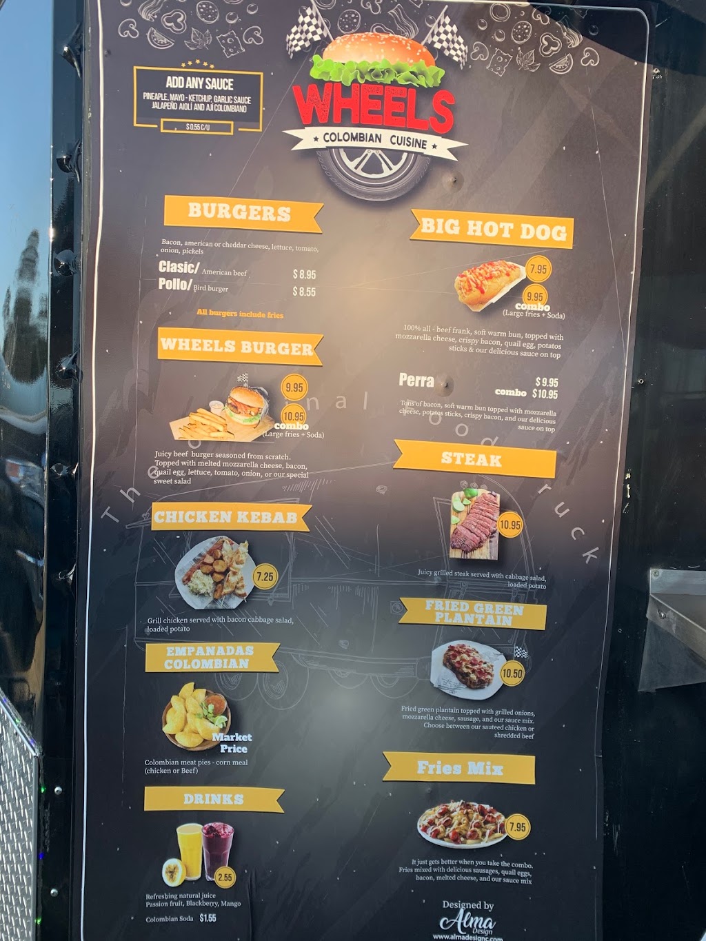 Wheels Colombian cuisine | restaurant | 4502 Babcock St NE, Palm Bay, FL 32905, USA | 3214197318 OR +1 321-419-7318