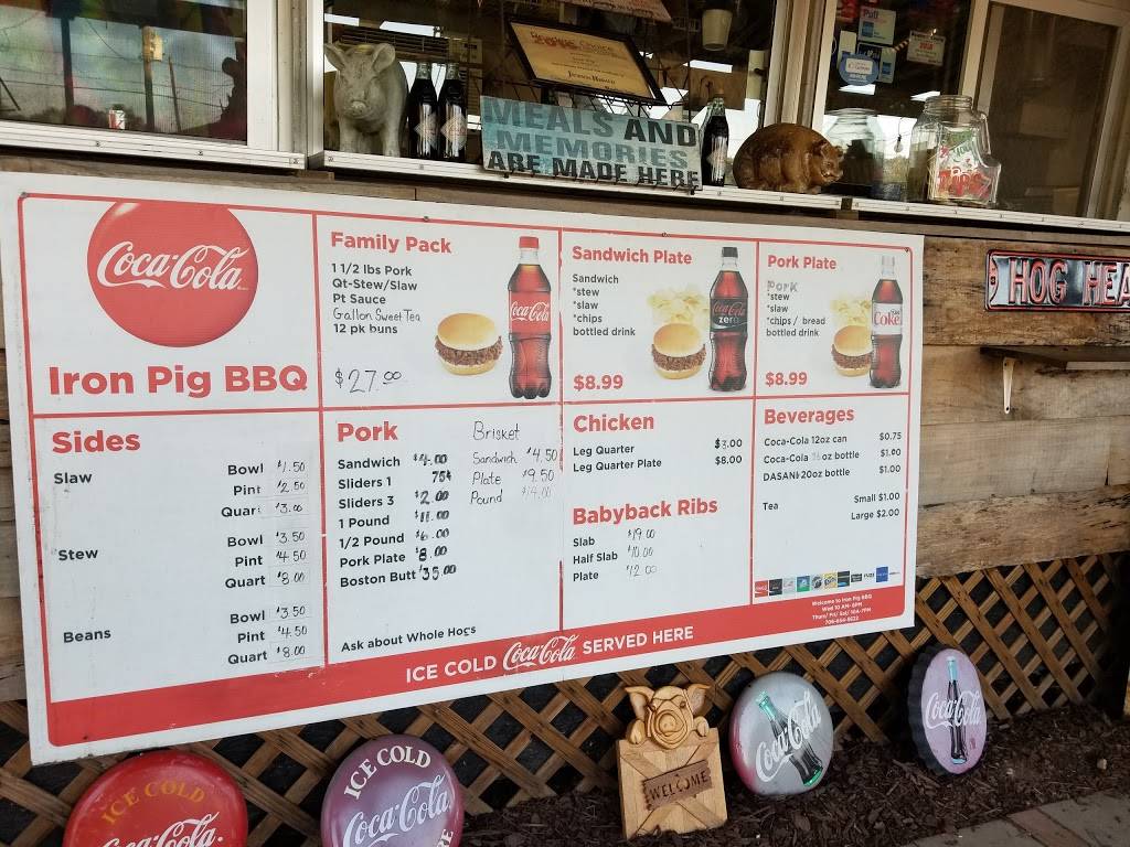Iron Pig BBQ | restaurant | 121 Epps St, Jefferson, GA 30549, USA | 7062545622 OR +1 706-254-5622