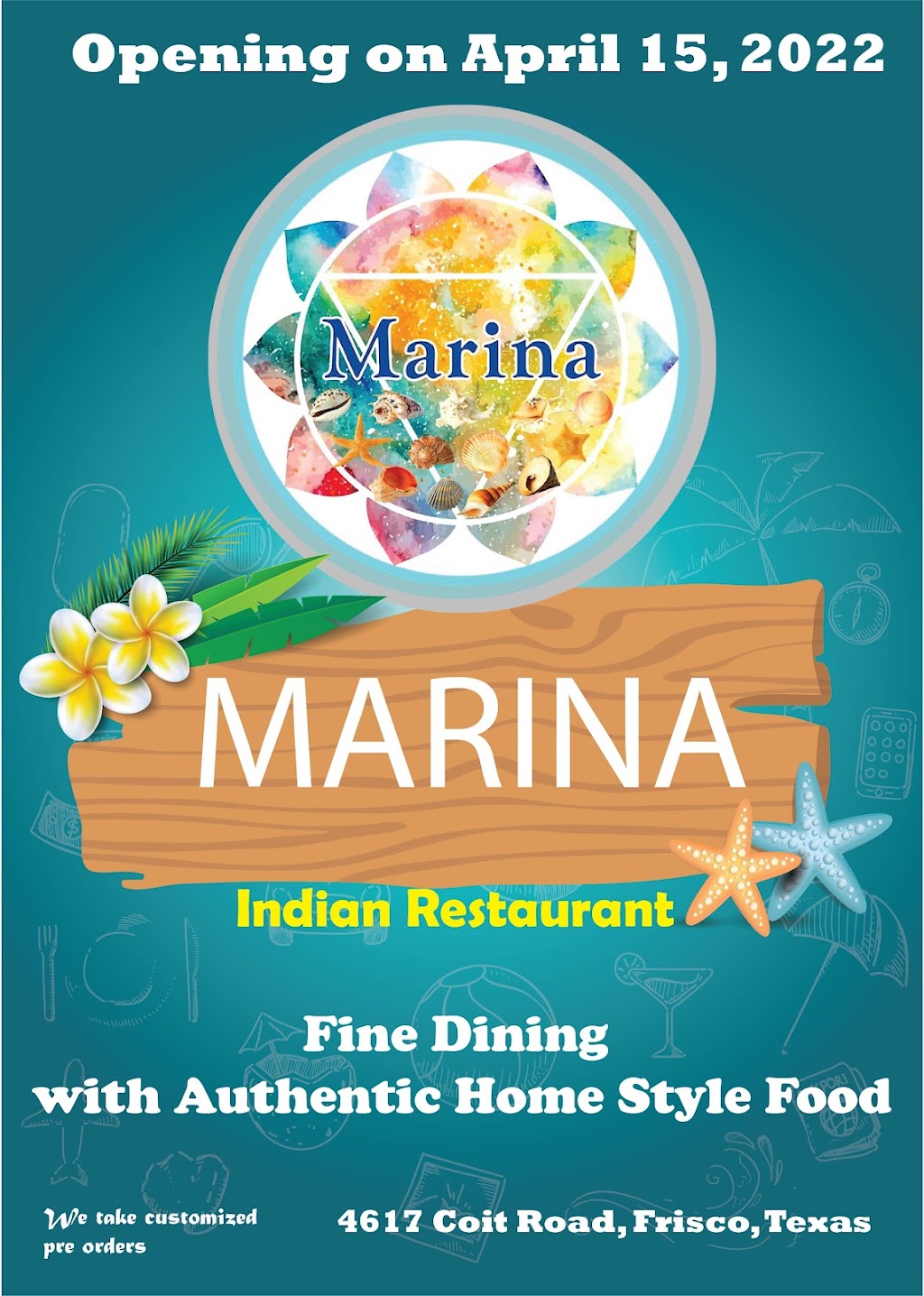 Marina Indian Restaurant | restaurant | 4617 Coit Rd Unit 130, Frisco, TX 75035, USA | 4695794311 OR +1 469-579-4311