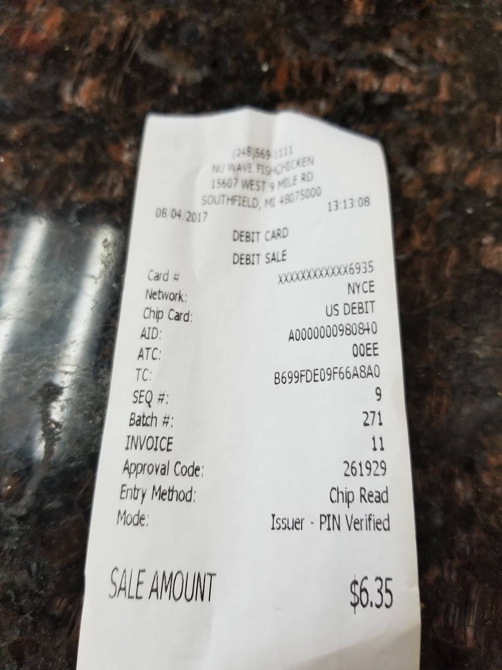 Nu Wave Fish & Chicken | restaurant | 15607 W Nine Mile Rd, Southfield, MI 48075, USA | 2485691111 OR +1 248-569-1111