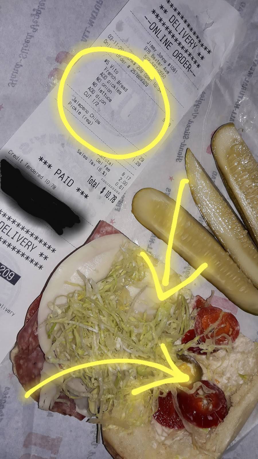 Jimmy Johns | meal delivery | 976 Baxter Ave, Louisville, KY 40204, USA | 5025870550 OR +1 502-587-0550