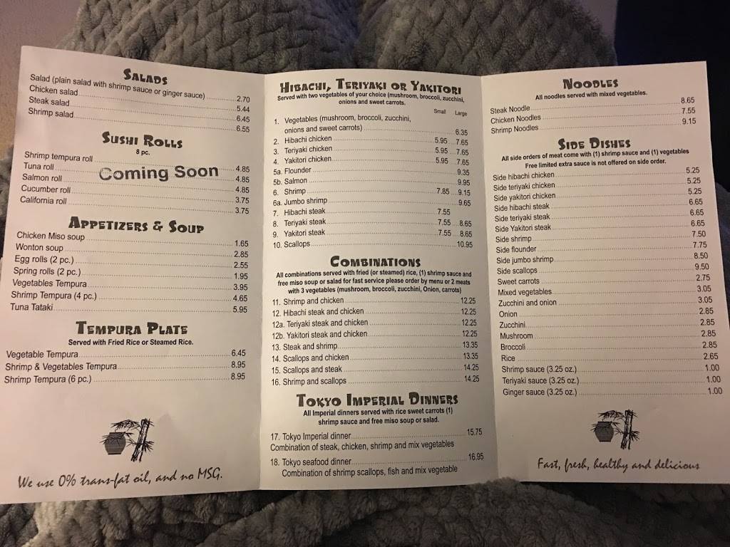 Tokyo Grill Express Duncan | restaurant | 2318 E Main St, Duncan, SC 29334, USA | 8643365244 OR +1 864-336-5244