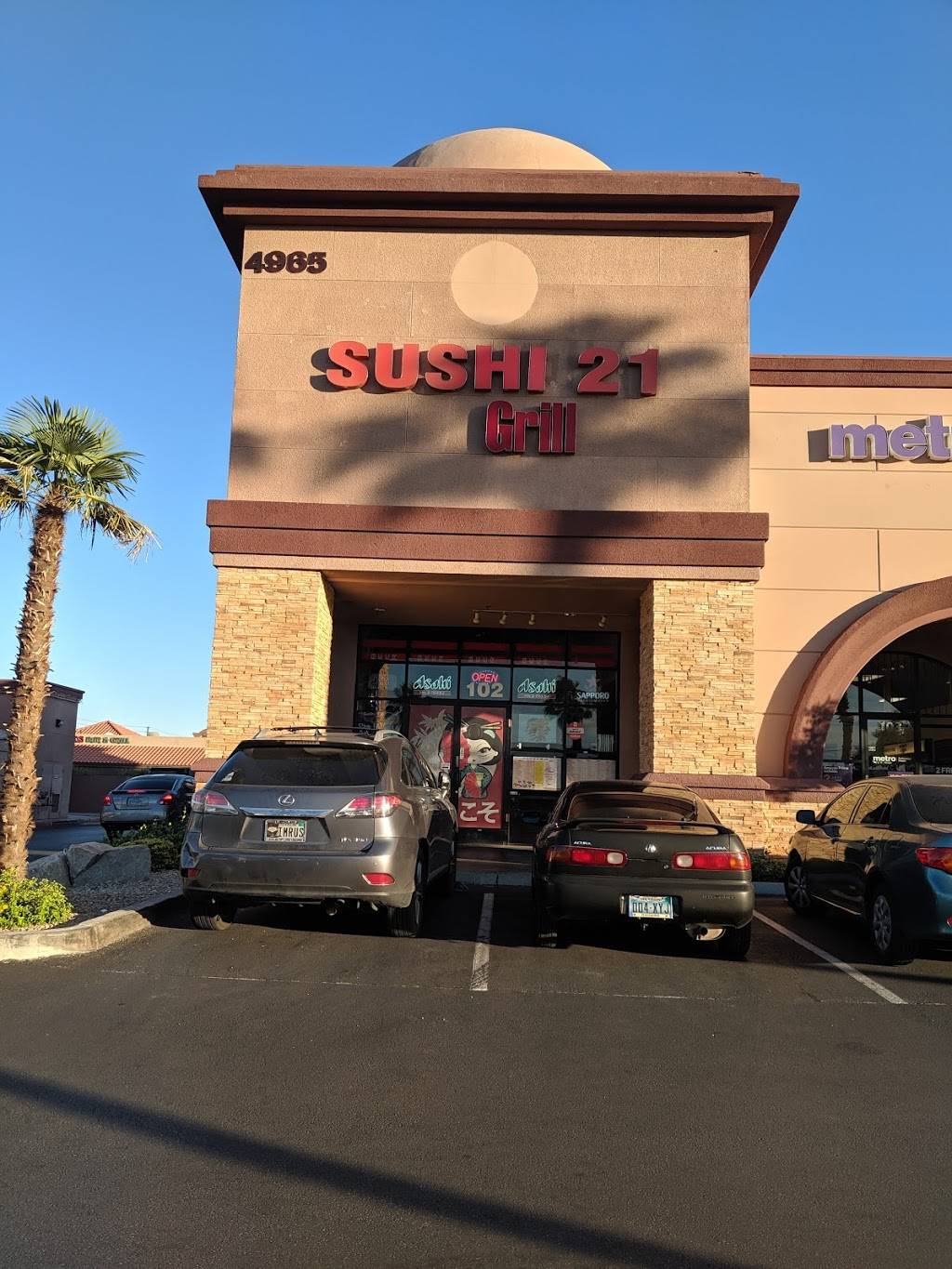 Sushi 21 | restaurant | 4965 W Tropicana Ave #102, Las Vegas, NV 89103, USA | 7029522500 OR +1 702-952-2500