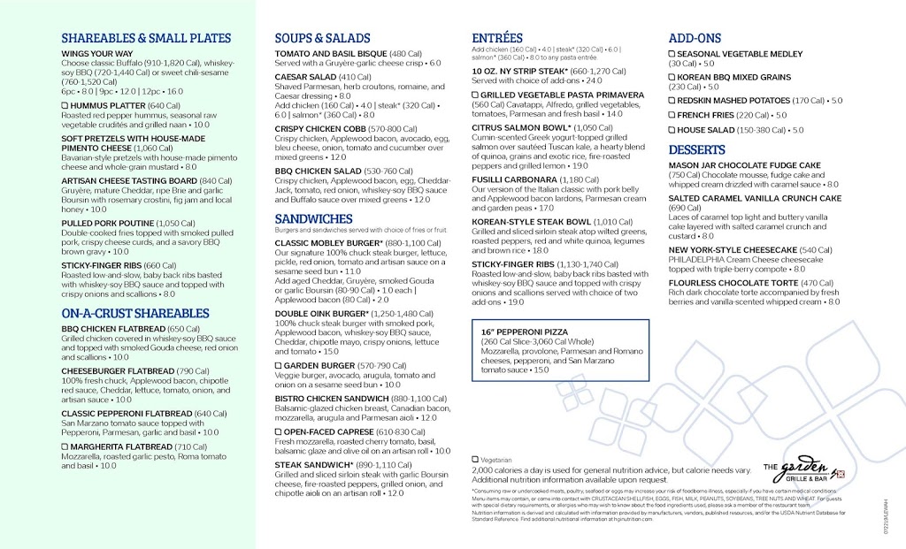 Garden Grille & Bar | restaurant | 14 Great Falls Plaza, Auburn, ME 04210, USA | 2075142222 OR +1 207-514-2222