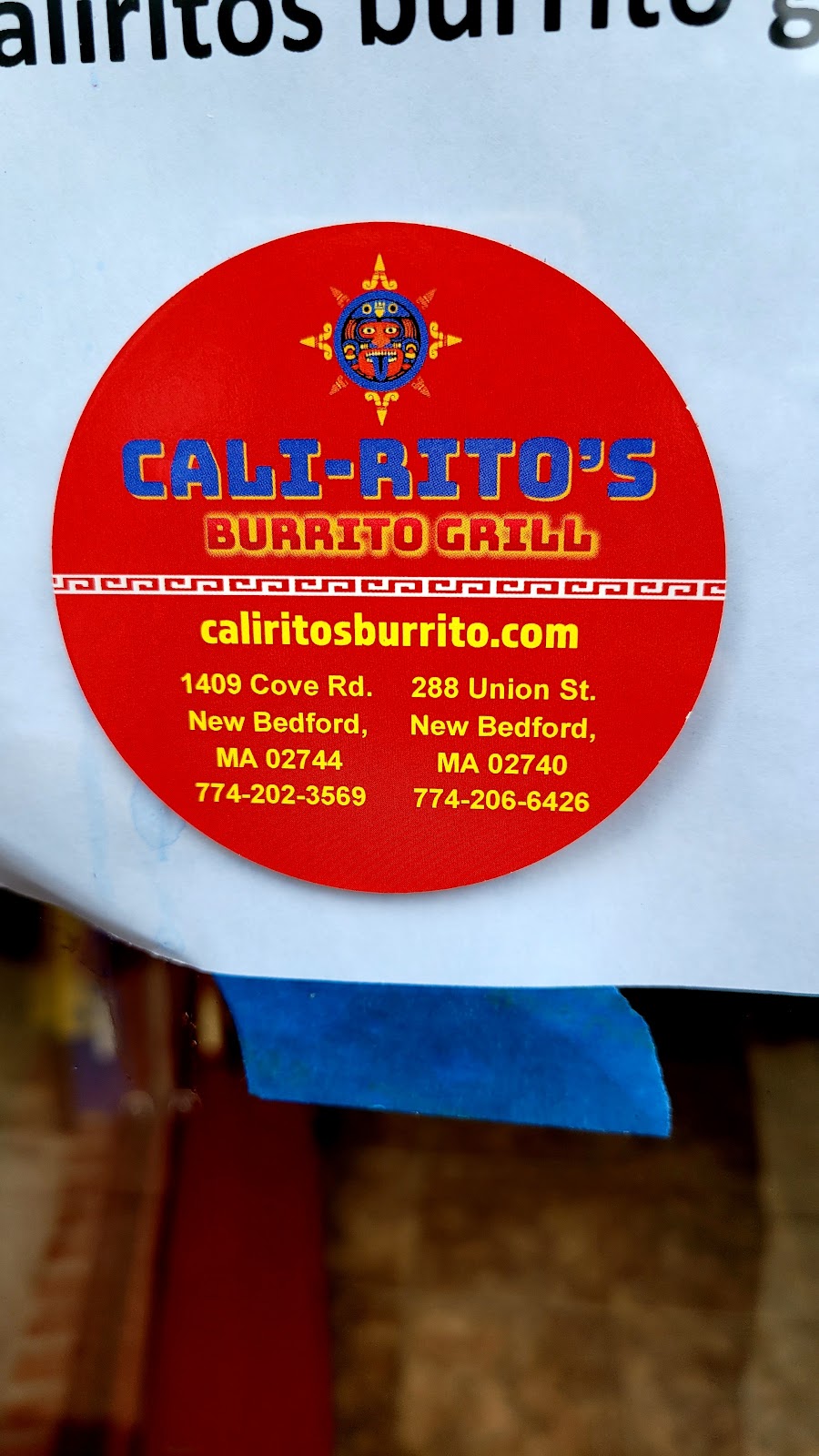 Cali-ritos Burrito Grill -Downtown | restaurant | 288 Union St, New Bedford, MA 02740, USA | 7742066426 OR +1 774-206-6426