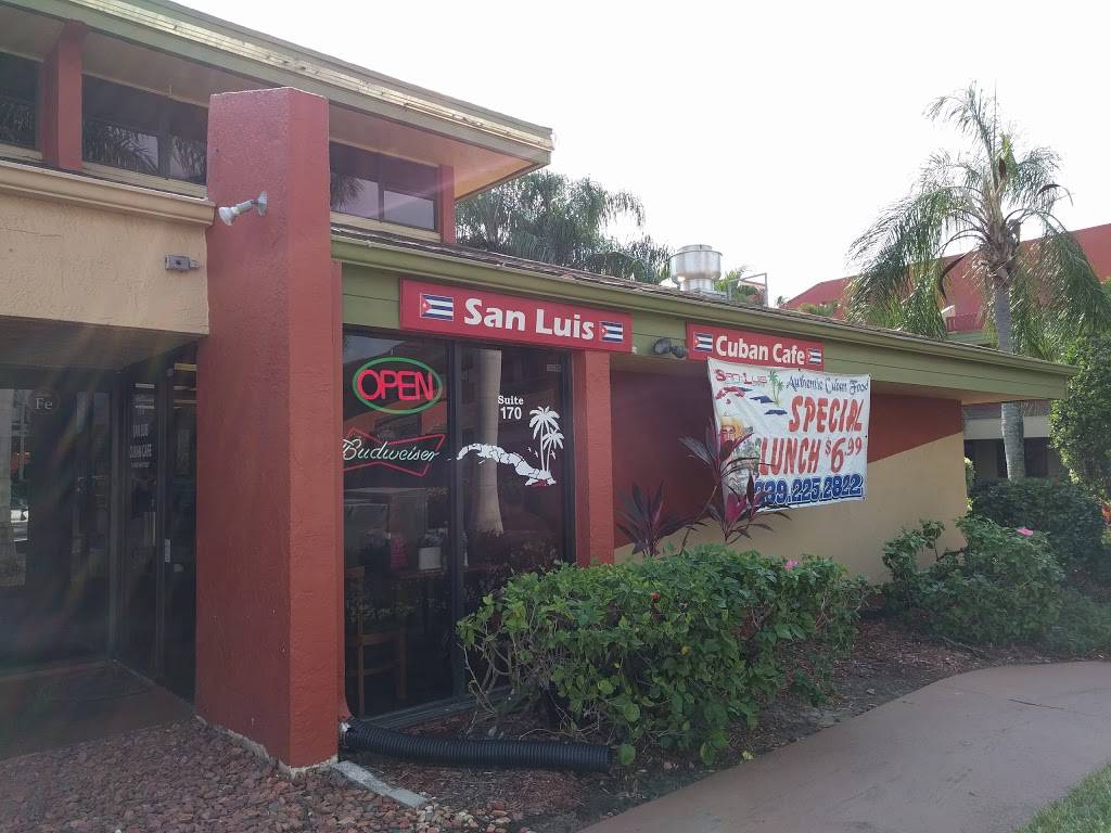 San Luis Cuban Cafe | restaurant | 12995 S Cleveland Ave #170, Fort Myers, FL 33907, USA | 2392252822 OR +1 239-225-2822