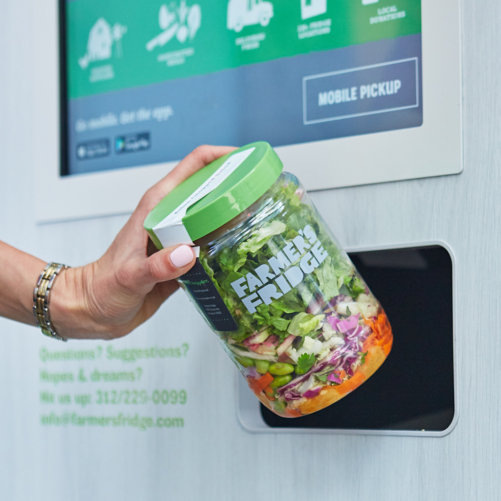 Farmers Fridge | restaurant | 3001 Green Bay Rd Located on the 1st floor next to, the pharmacy elevators, North Chicago, IL 60064, USA | 3122290099 OR +1 312-229-0099