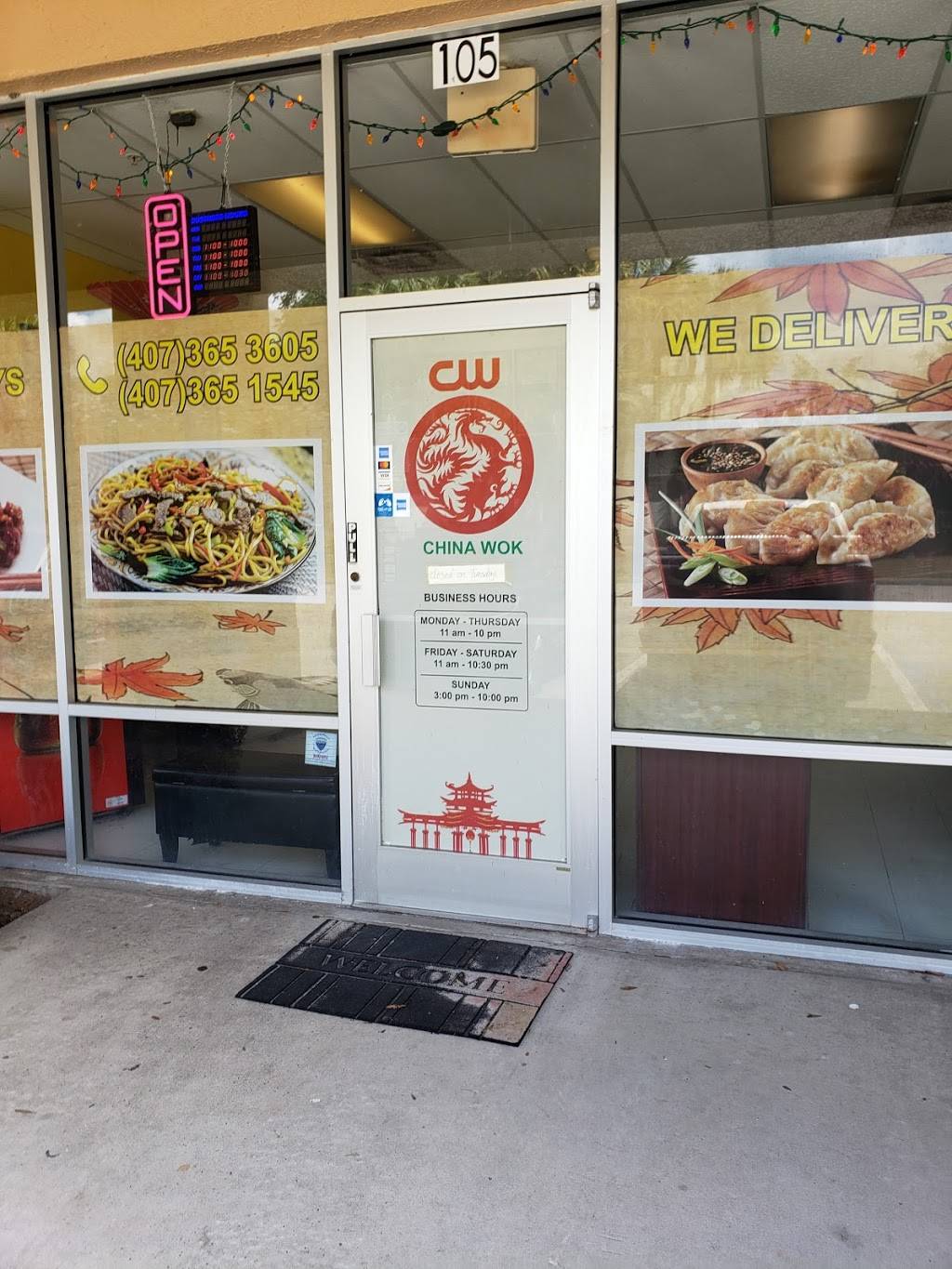 China Wok | meal delivery | 1491 E State Rd 434 #105, Winter Springs, FL 32708, USA | 4073651545 OR +1 407-365-1545