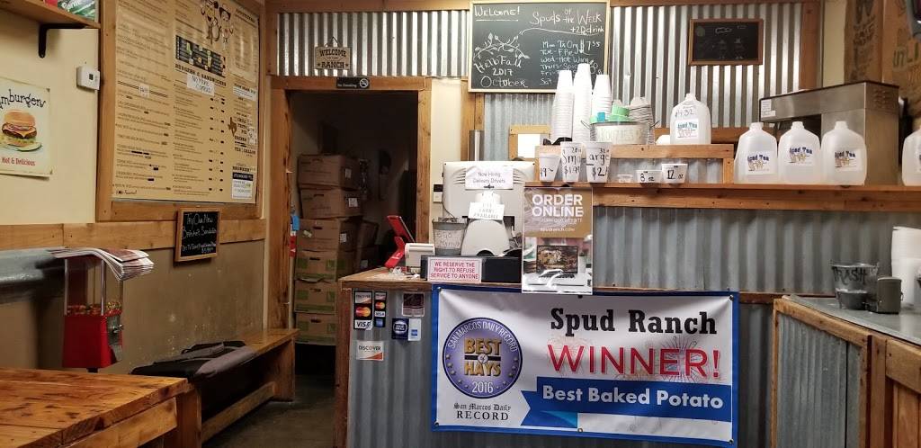 Spud Ranch | restaurant | 1330 Aquarena Springs Dr #112, San Marcos, TX 78666, USA | 5128057783 OR +1 512-805-7783