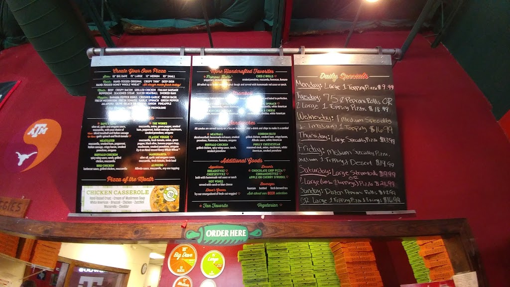 DoubleDaves Pizzaworks | restaurant | 3536 Knickerbocker Rd, San Angelo, TX 76904, USA | 3259473283 OR +1 325-947-3283