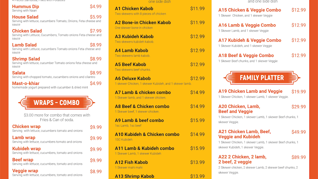 KABOB SPOT | restaurant | 111 Mountain Rd, Pasadena, MD 21122, USA | 4436377756 OR +1 443-637-7756