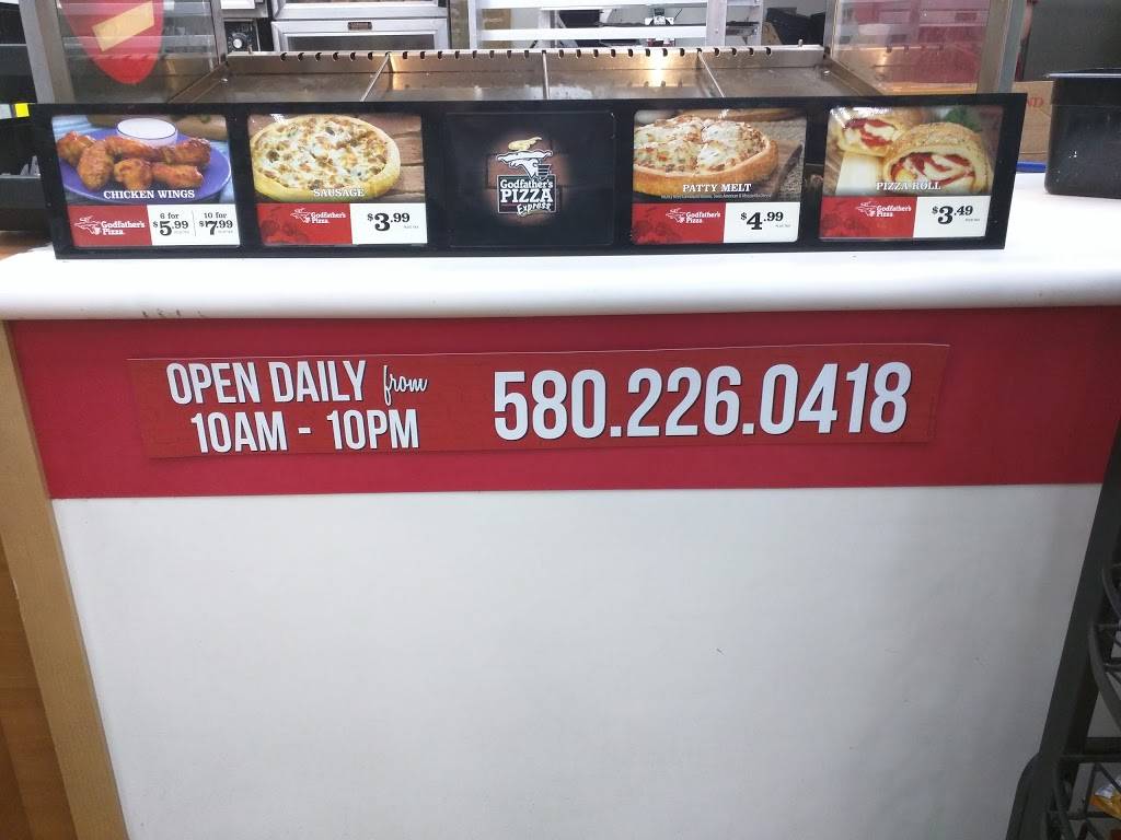 Godfathers Pizza Express | meal delivery | 9027, 3201 12th Ave NW, Ardmore, OK 73401, USA | 5802260973 OR +1 580-226-0973