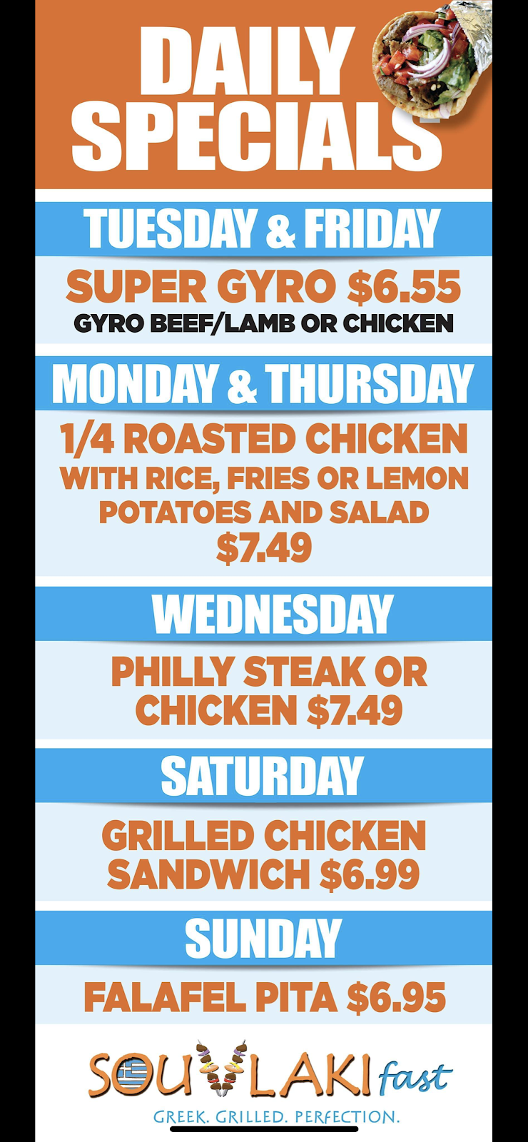 Souvlaki Fast West Palm Beach | restaurant | FOOD COURT, 1741 Palm Beach Lakes Blvd UNIT F01, West Palm Beach, FL 33401, USA | 5618387106 OR +1 561-838-7106