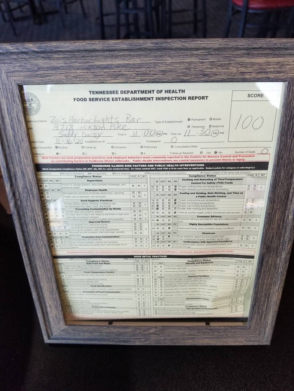 Zois Harbor Lights Resturant | restaurant | 9718 Hixson Pike, Soddy-Daisy, TN 37379, USA | 4235417287 OR +1 423-541-7287