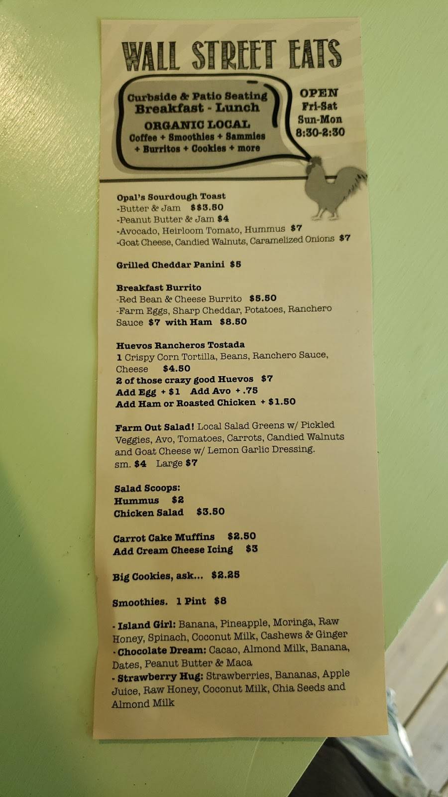 Wall Street Eats | restaurant | 119 Wall St, Eureka Springs, AR 72632, USA | 4793636767 OR +1 479-363-6767