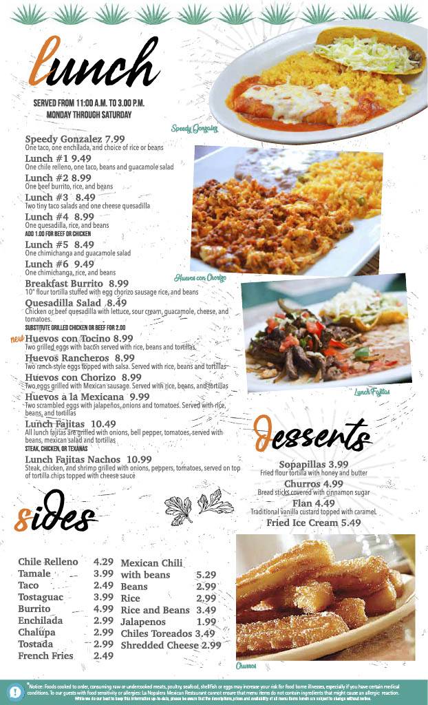 La Nopalera Mexican Restaurant | restaurant | 725 Skymarks Dr Suite 1, Jacksonville, FL 32218, USA | 9045164151 OR +1 904-516-4151